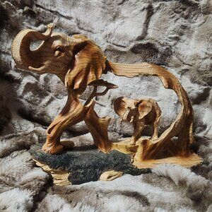 Resin elephant statue